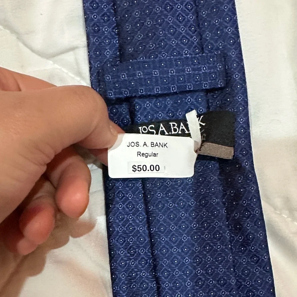 NEW Jos. A. Bank Classic Dark Blue Tie
